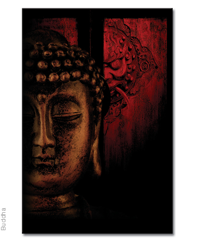 mysterious Asian ethnic style buddha image, art, canvas, print