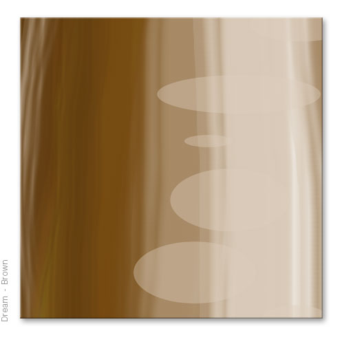 Graphical shapes layering each other in different shades of color, canvas art print